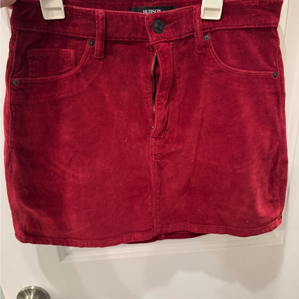 Hudson Jeans Women's Vibrant Red Mini Skirt. New without tags!